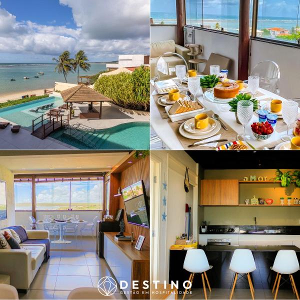 Cobertura Beira-Mar, Vista para o Mar, Barra Bali! | Luxo | 3 Quartos | Destino BSM 402