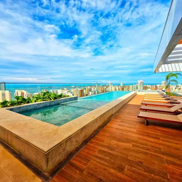 Studio no 27º andar recém inaugurado no Beach Class Meireles!!!, Hotel in Fortaleza