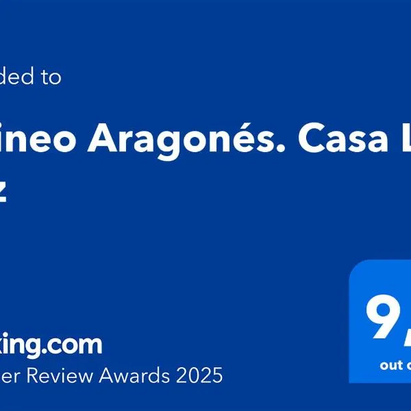 Pirineo Aragonés. Casa La Paz, hotel v destinaci Sabiñánigo