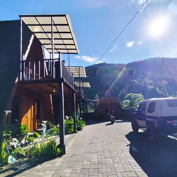 Cabin LEHA LEHE SYARIAH Dieng, hotel v destinaci Diyeng