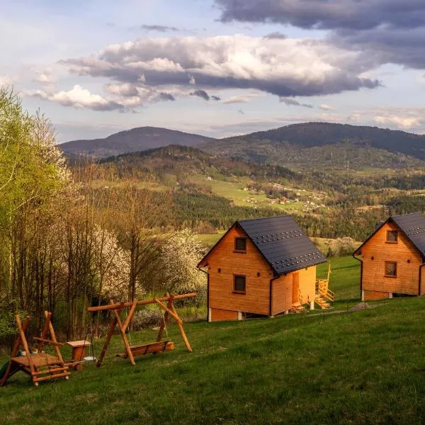 Viesnīca Domki w Beskidach- Agroturystyka" Babiogórski pejzaż" pilsētā Pewel Wielka