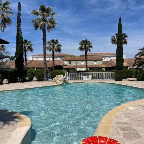 Pavillon à 400m de la plage avec piscine, hotel en Valras-Plage