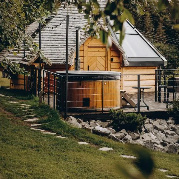Osada Poli Koniaków - Panoramiczny Domek nr 5 z Prywatną Balią i Hydromasażem, hotel in Koniaków