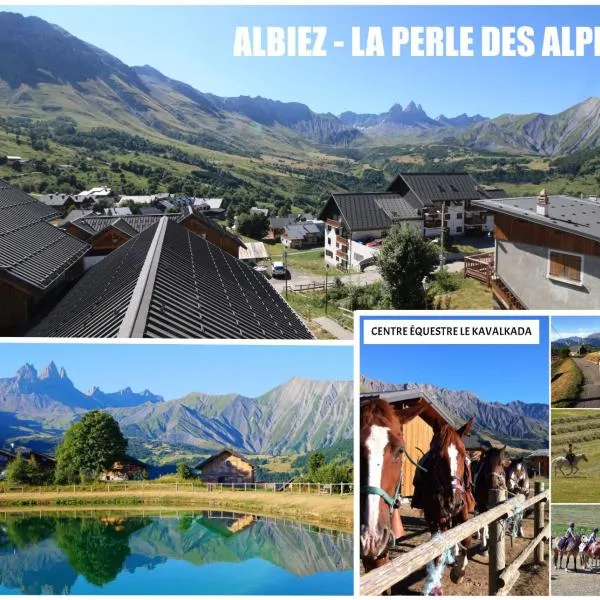 Appart - Chalet du Hameau des Aiguilles, hotell sihtkohas Albiez-Montrond