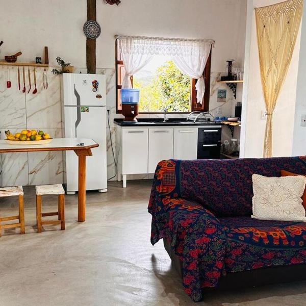 Refúgio do Boto, casa nova em meio a natureza rústica