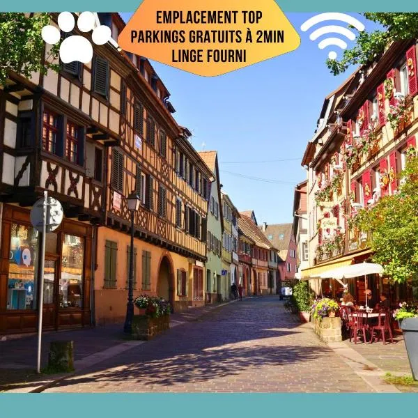 Appartement top emplacement cœur de ville, Proche parking et vignobles, Animaux bienvenus, Wifi, Linge fourni, hotel a Barr