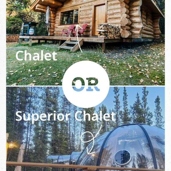 Rocky Mountain Escape Dome & Log Cabin Rentals - Rock Lake, hotel v destinaci Rock Lake Lodge Provincial Park