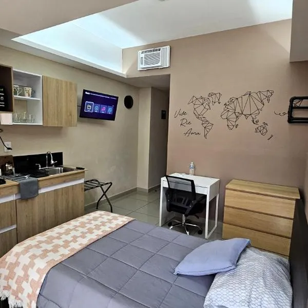 A07 SUITE WHITE para 1 a 2 personas, Especialistas en CORTAS, MEDIANAS Y LARGAS ESTANCIAS en IZCALLI TEPOTZOTLAN perfecto para Familias, Turistas, Contratistas, Estudiantes, Empresas A sólo 5 min Izcalli 5 min Esmeralda 20 min Satélite 25 min AIFA, khách sạn ở Cuautitlán Izcalli