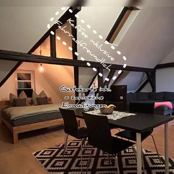 Schöne neue DG Wohnung mit sonniger Dachterrasse und fantastischem Ausblick, hotel v destinaci Naumburg
