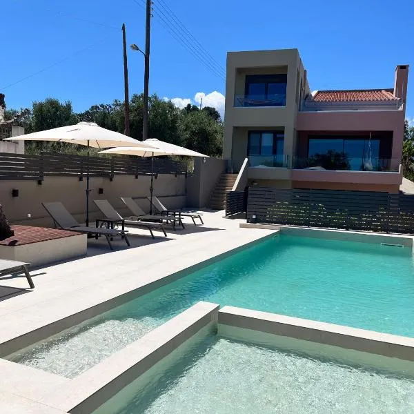 Daratso में, होटल Dream's House - Villa with Pool & Stunning Views