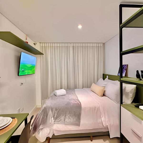 PERFEiTO, Studio Com Piscina e Ar Condicionado
