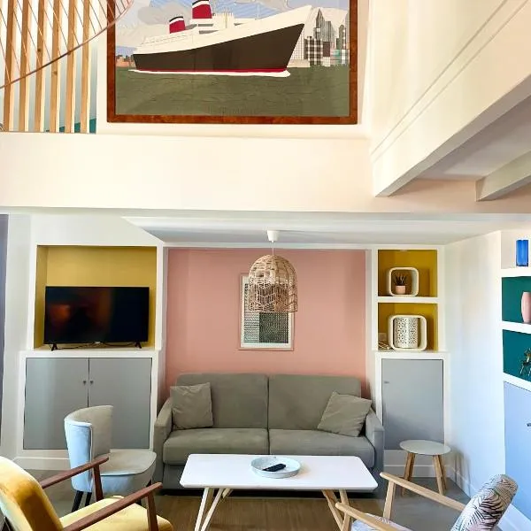 ''Zarago 3'' T3 Design en Duplex à 2 pas du centre ville, hôtel à Sète