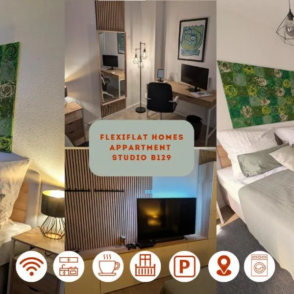 Helles Studio mit Arbeitsplatz und Balkon, hotel in Chemnitz