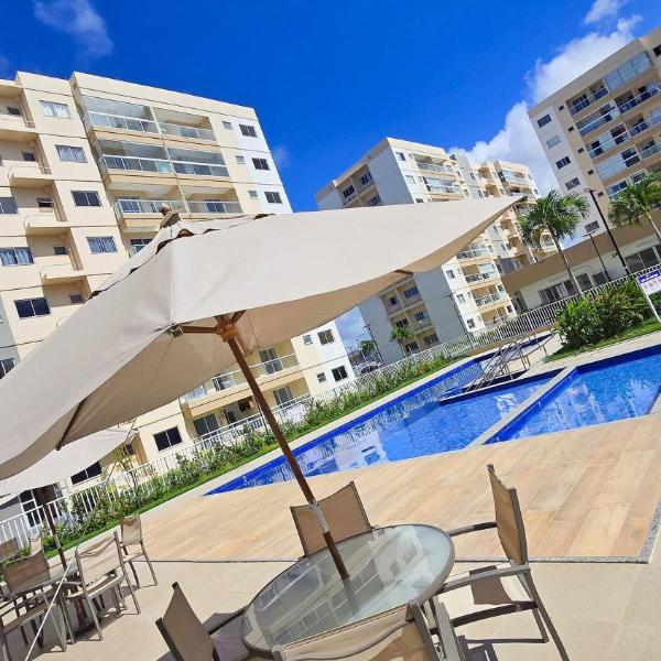 Resort Aruana com 2qts, ar, piscina e muito verde - Foto 4