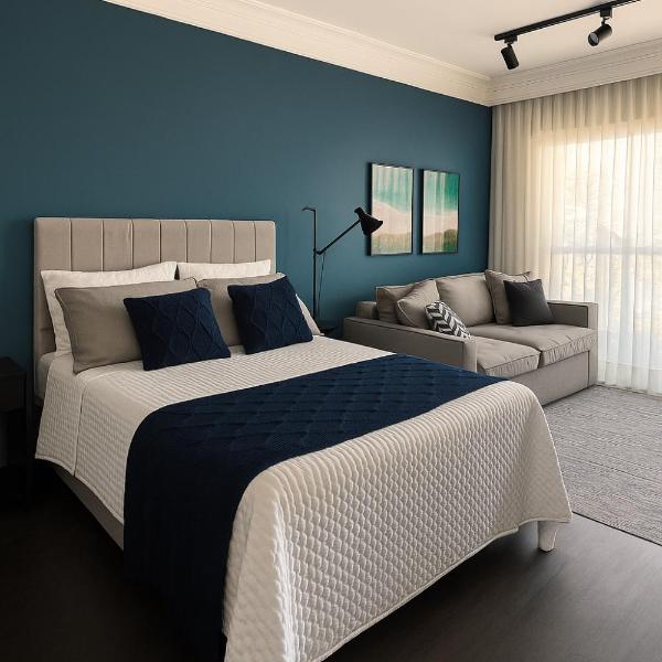Studio Campo Belo com Rooftpo Piscina e Metrô