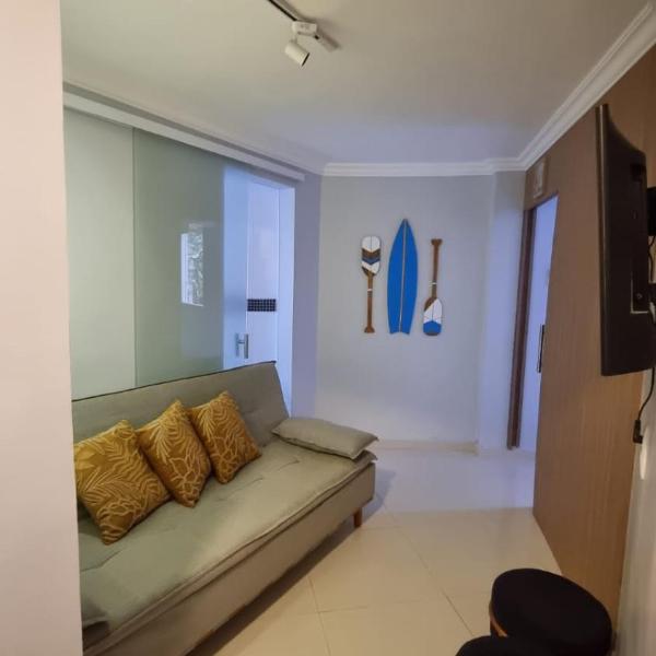 Apartamento completo para até 6 pessoal e reserva de vaga, com estilo na Praia Praia do Tombo&Astúrias - Foto 4