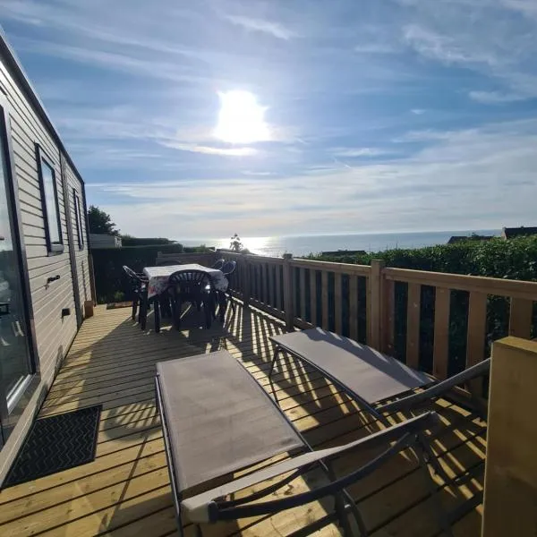 Mobil-home Vue mer Piscine - Camping La Falaise Equihen-Plage - La Coquille d'Opale, hotel in Équihen-Plage