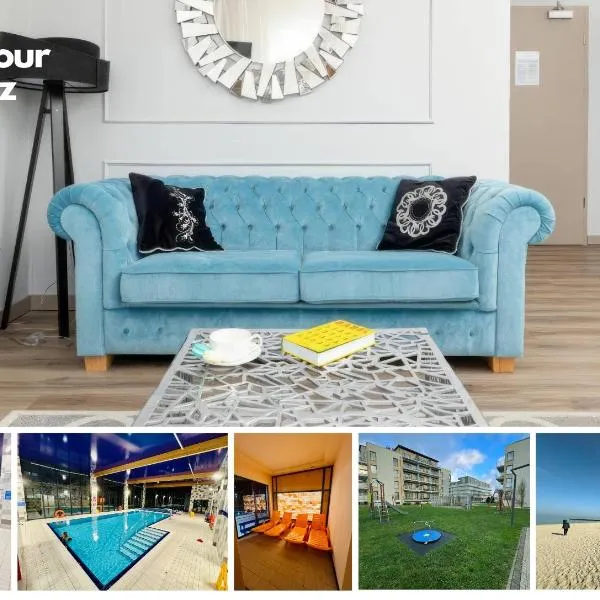 Apartament Glamour - 5 Mórz - Basen - SPA - Sauna – hotel w Sianożętach