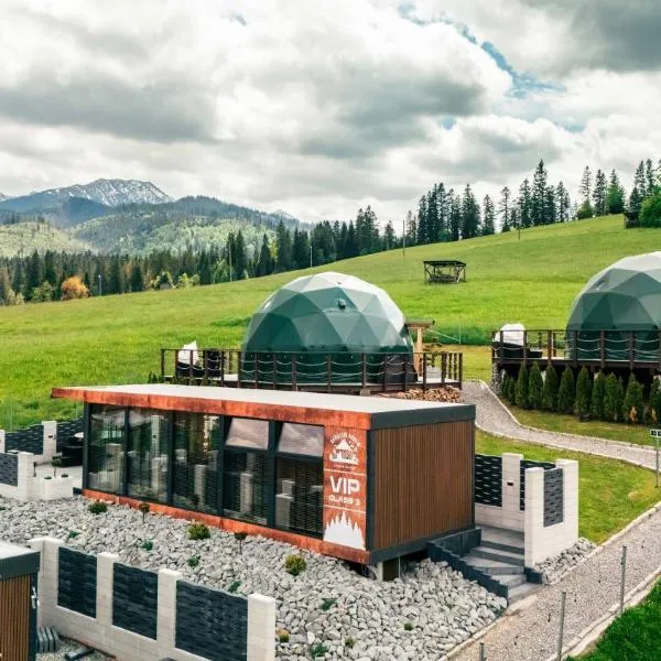 Góralski Harem Osada Glamp & Glass z Jacuzzi i Balią, hotel v Zakopaném