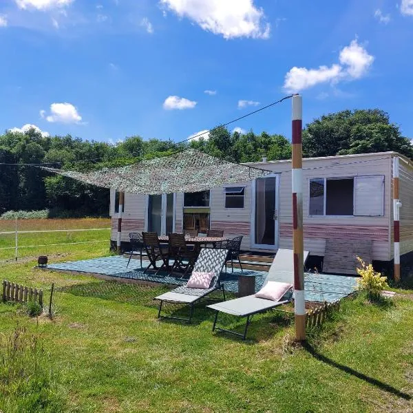 Comme Chez Toi Mobile-home dans camping à la ferme, hotel in Arcomps