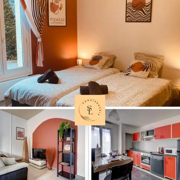 T1 Confortable avec parking, proche Lyon, Idéal couples ou travailleurs, hotel din Corbas