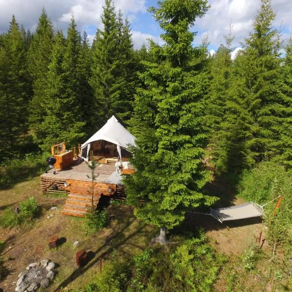 Glamping Tent with amazing view in the forest, hotel v destinaci Torsby