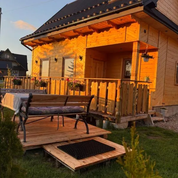 Ząb में, होटल Domek u Hanci z jacuzzi i widokiem na Góry