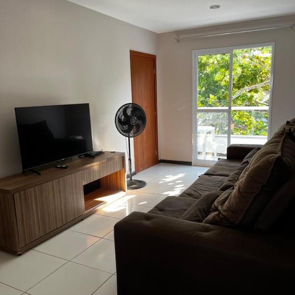 Apartamento completo a 2 min à pé da praia