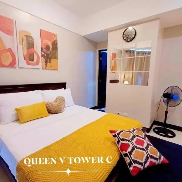 Queen V Staycation Tower C, Manhattan Heights, Araneta Center, Cubao, Quezon City, Metro Manila, Philippines: Manila şehrinde bir otel