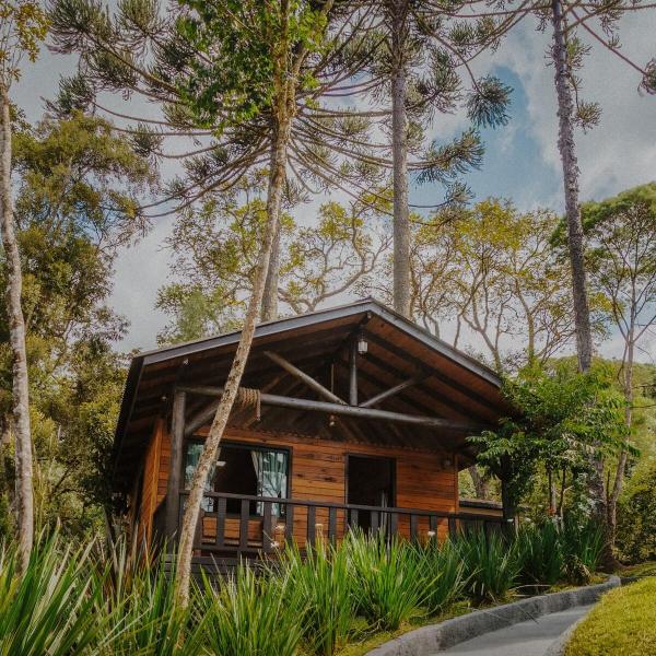 Cabana Floresta nas Cabanas Malbec Lareira, Conforto e Vista para o Verde - Foto 4