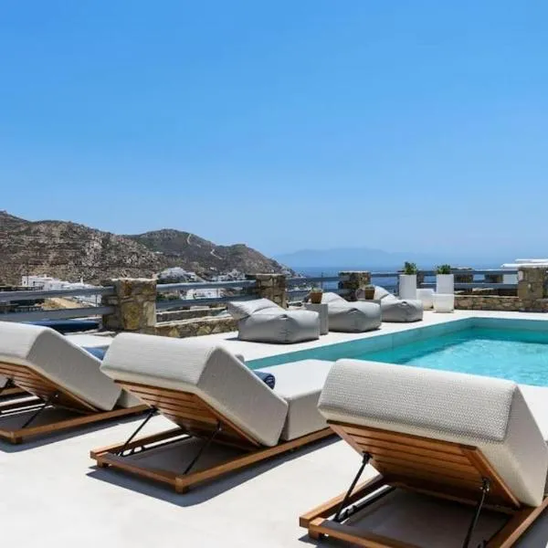 Zenira Aegean Villa Mykonos、エリアビーチのホテル