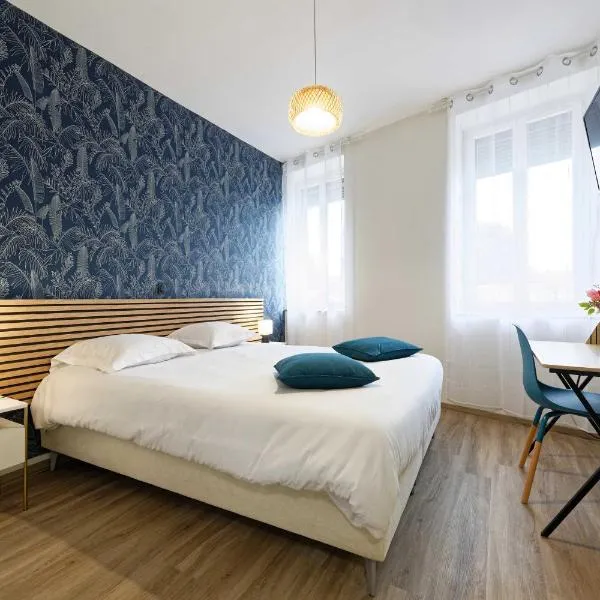 Hôtel le Terminus et son restaurant Côte à Côte - Chambres rénovées, hotel em Autun
