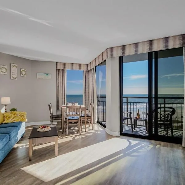 Calming Oceanfront Suite, Dogs OK! 410、マートルビーチのホテル