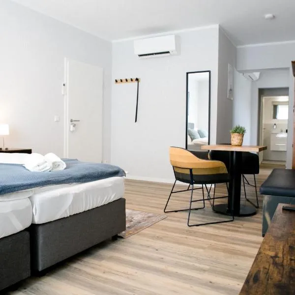 Sankt Augustin में, होटल bonquartier - LUXAPT#3 Chice, moderne Wohnung mit Self Check-In, voll ausgestatteter Küche, Klimaanlage und Parkplatz