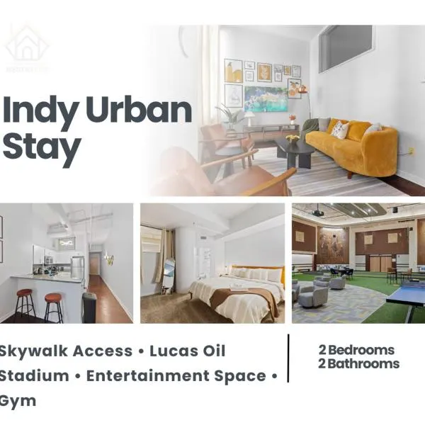 Indy Urban Stay - Skywalk Access - Convention Center - Sleeps7, hotel v destinaci Indianapolis