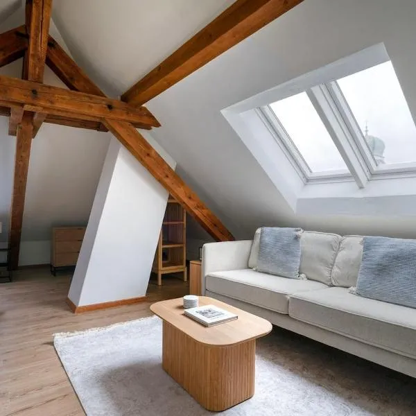 Eagle Suite Charmante Dachgeschosswohnung mit Design & Ausblick, hotel din Zürich