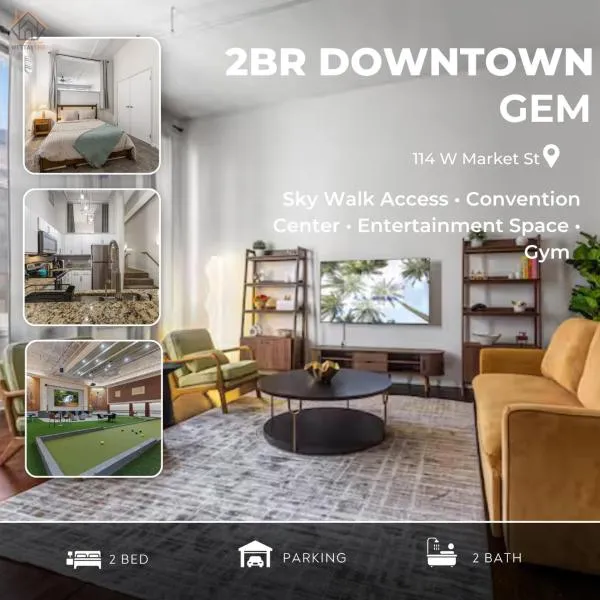 2BR Downtown Gem - Sleeps 7 - Convention Center, hotel v destinaci Indianapolis