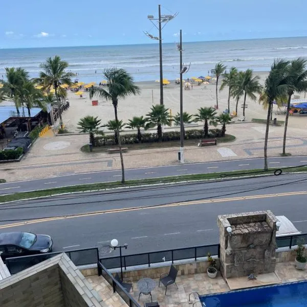Vista Mar, Pé areia, Piscina, 2Vagas, 2 Dort, 80Mt Apto, Aceita Pets, exatamente tudo Perto!, hotel in Praia Grande