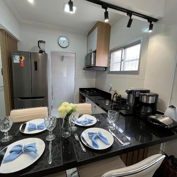 Canto forte- Apto 112 c/varanda - até 5 hóspedes- garagem - WI FI e 200 metros da Praia, 50 metros da Av Gastronômica da PG - Foto 3