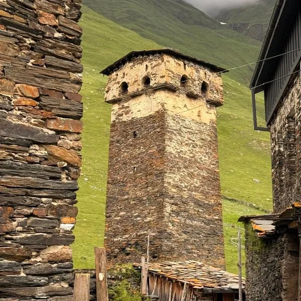 Nizharadze's Tower, hotel a Ushguli