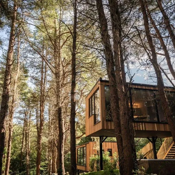 Burrenmore Nest - Luxury Forest Lodges with Hot Tubs & Sauna, hotel sa Castlerock