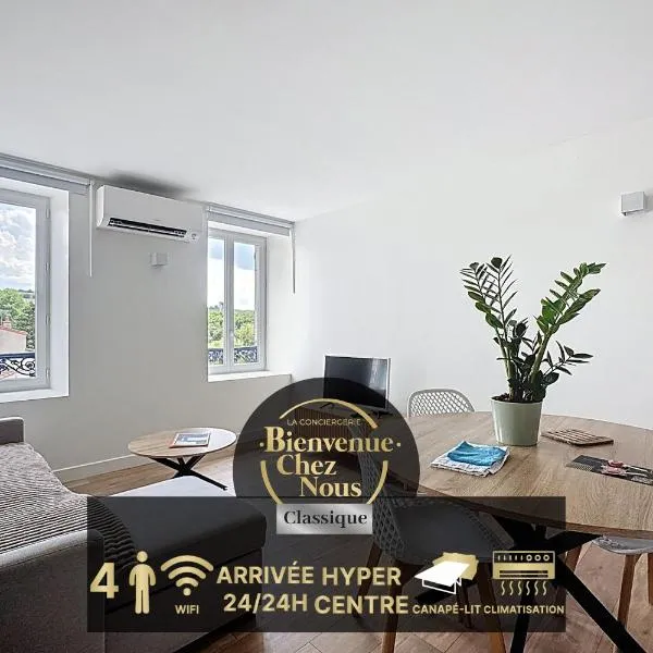 Mcosy 5, T2, 4 personnes, clim, proche A75, hotel in Coudes