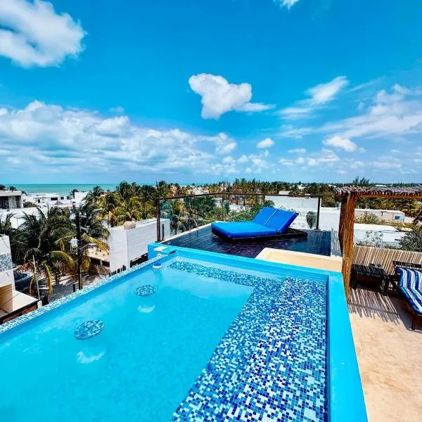 Agua Azul Chicxulub Puerto, hotel v destinaci Chicxulub