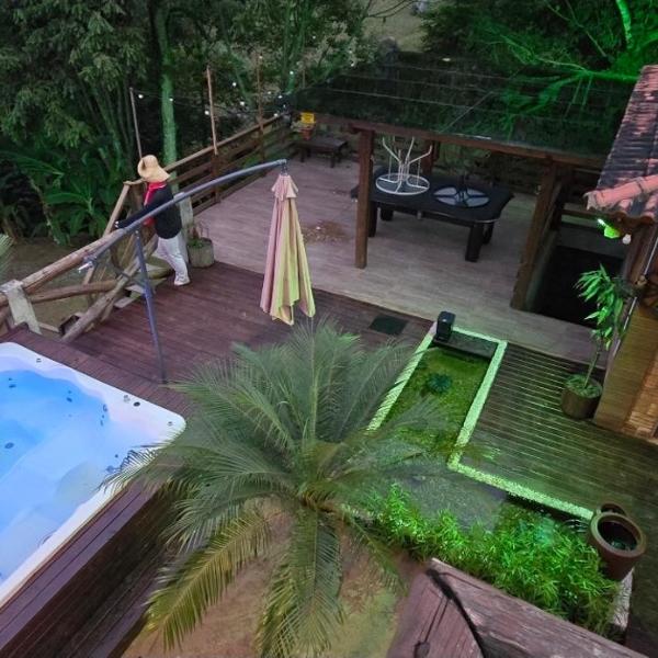 Chalé Familiar com Jacuzzi e Piscina - Foto 4