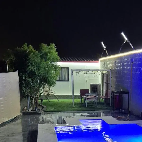Privet Pool Chalet with Breakfast شاليه مع مسبح خاص و إفطار, hotel v destinaci Hatta
