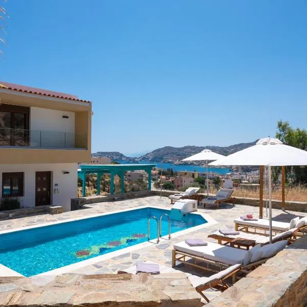 POSEIDON Villas Agia Pelagia-Private swimming pool and sea view, מלון באגיה פלגיה