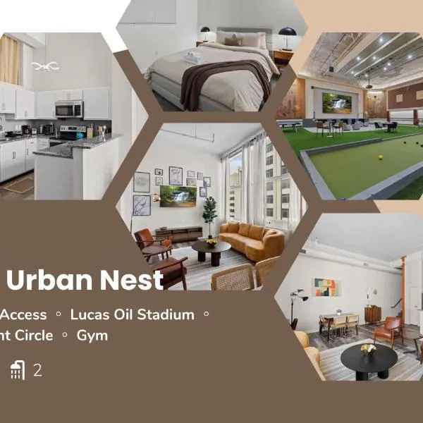 Indy Urban Nest - Sleeps 8 - Skywalk Access - Convention Center, hotel v destinaci Indianapolis