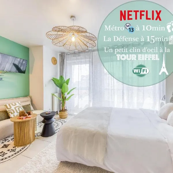 Green Mood - Design & Calme - Aux Portes de Paris, hotel v destinaci Asnières-sur-Seine