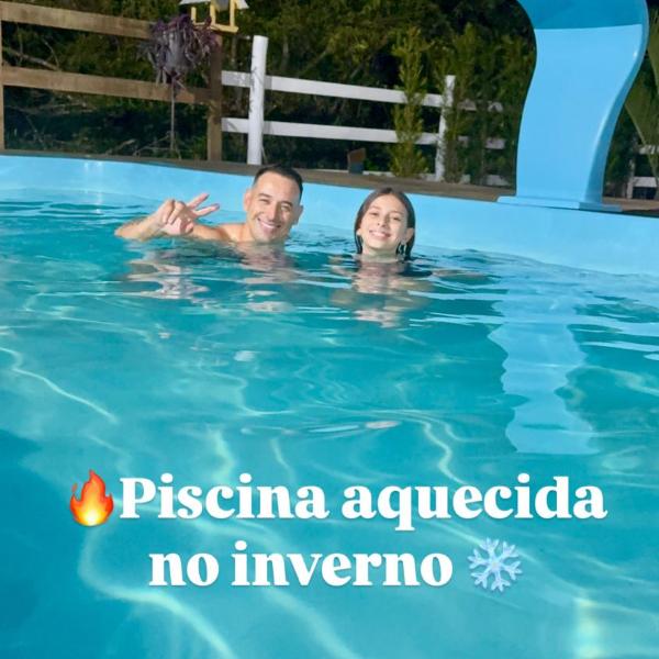 Sítio com piscina aquecida