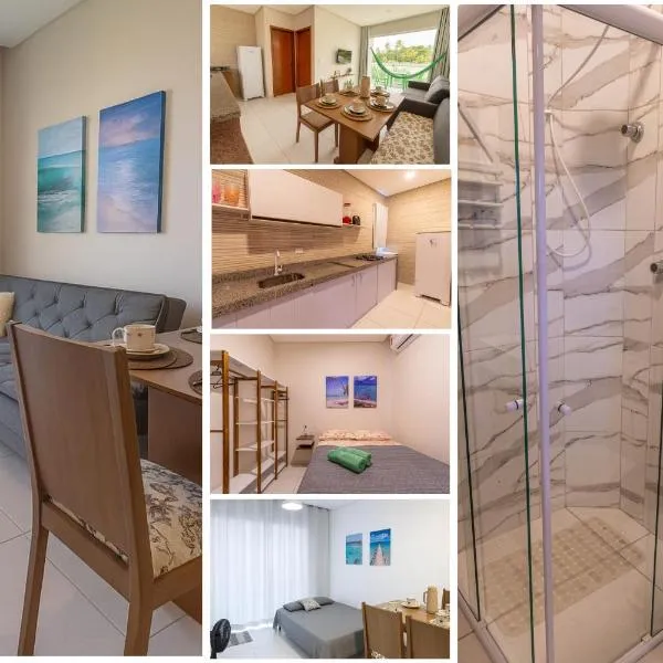 Flats Mar'Bella Seu Refúgio no CARIBE BRASILEIRO 100M Praia Maragogi com Varanda, WiFi, ArCond, Cozinha e ESTACIONAMENTO, hotel v destinaci Maragogi